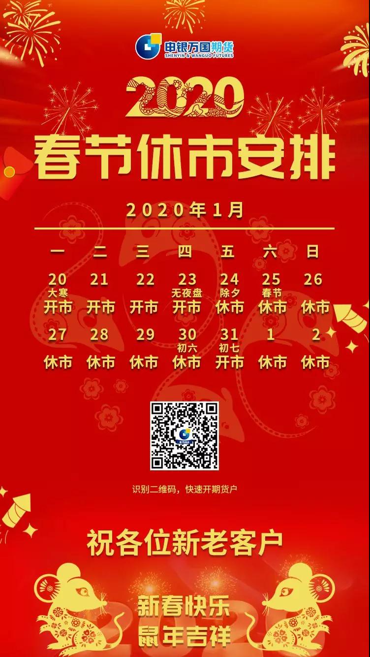 申万期货提前祝您新春快乐内附春节休市安排